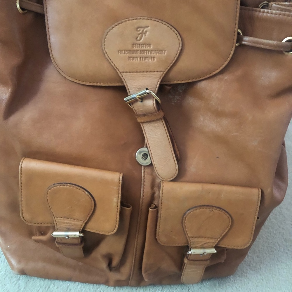 ALL leather backpack!